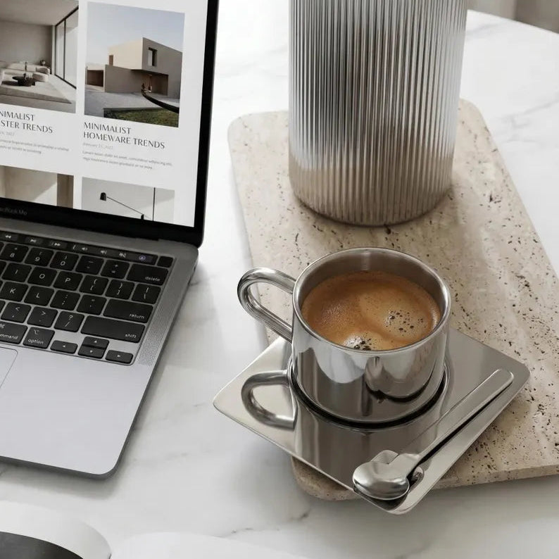 Vera Mirror Coffee Cup Set